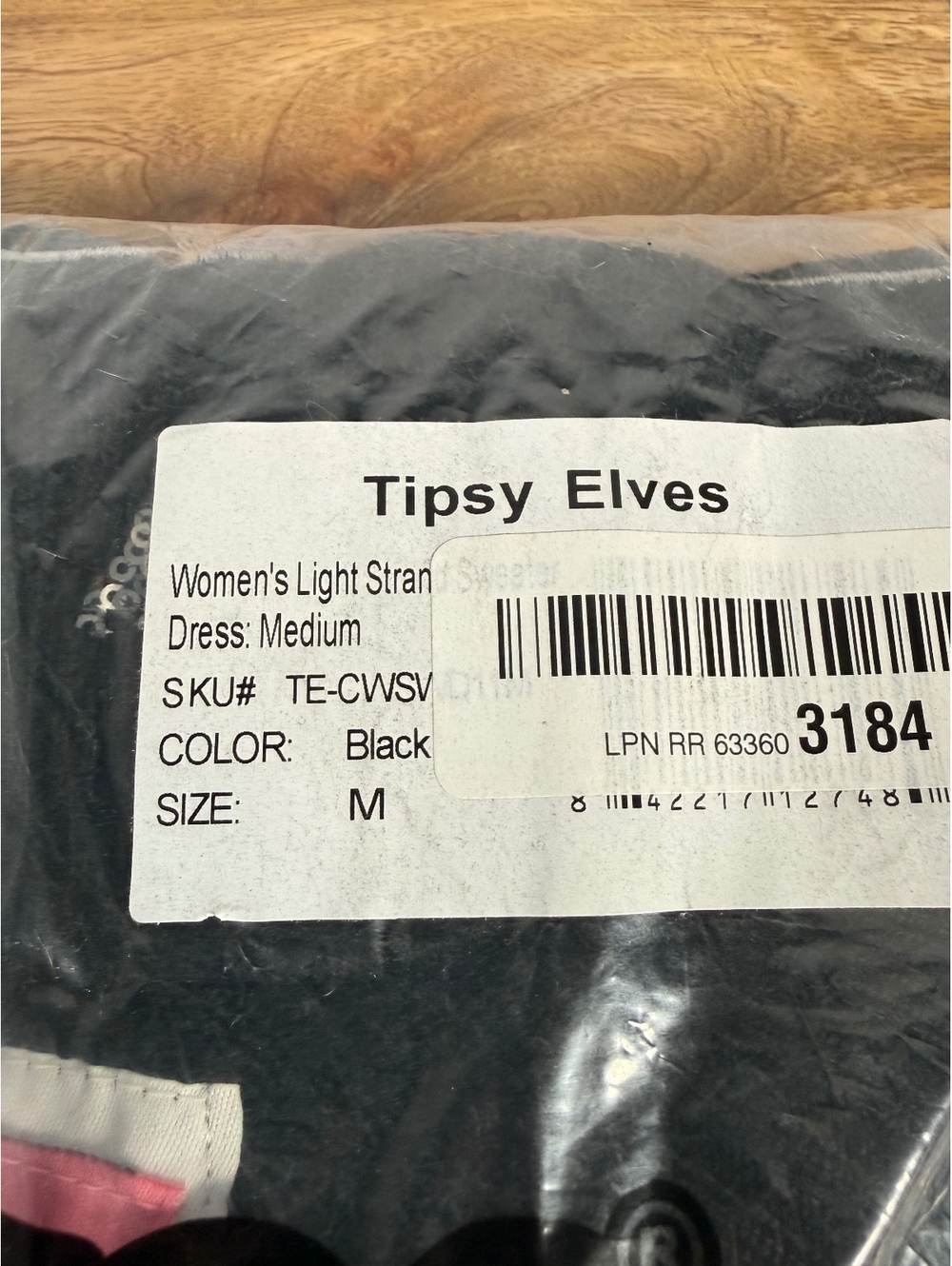 NWT Tipsy Elves Women's Christmas Light Strand Sequin Sweater Dress Size Medium - Picture 6 of 10